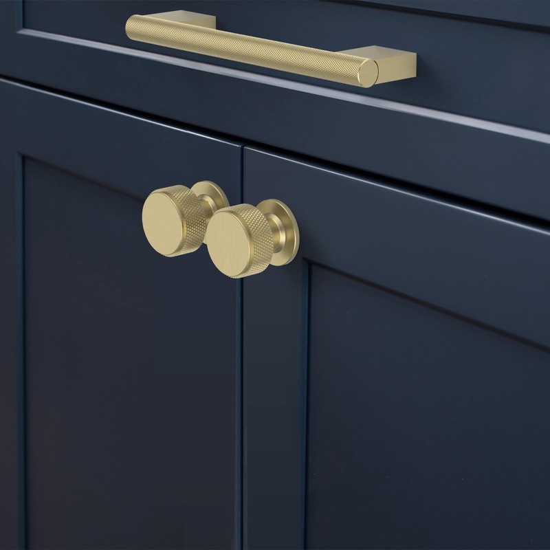 FURNIWARE Pack of 10 Cabinet Handles Knurled Cabinet Pulls 96mm(3.75
