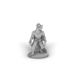 Lizardfolk Rogue Tabletop DND Gaming Miniature