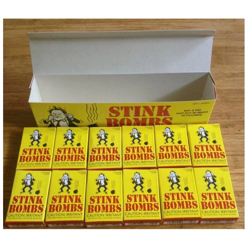 The Gag 36 Stink Bombs - Glass Vials Rotten Eggs