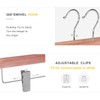 TOPIA HANGER 10 Pack American Red Cedar Natural Wooden Pants