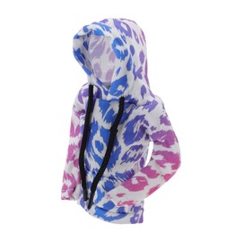 TUCKBOLD Car Gear Shift Knob Cover Automotive Manual Stick Shifting Handle Protector Leopard Print Gradient Blue-Purple,White 1 Pc 6.69"x4.53" Polyester