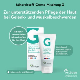 PFLÜGER Mineral Cream Blend G - For Supportive Care for Joint and Muscle Pains - 75 ml