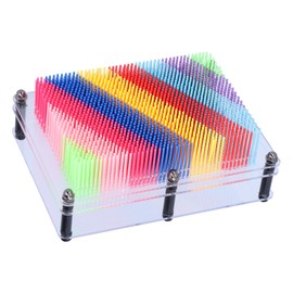 Pin Art Toy 3D Plastic Board Hand Print Model Cloning Colorful Changeable Kids Creative Gift M