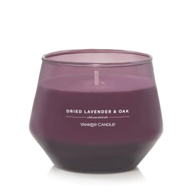 Yankee Candle Studio Medium Candle, Dried Lavender & Oak, 10 oz: Long-Lasting, Essential-Oil Scented Soy Wax Blend Candle | 40-65 Hours of Burning Time