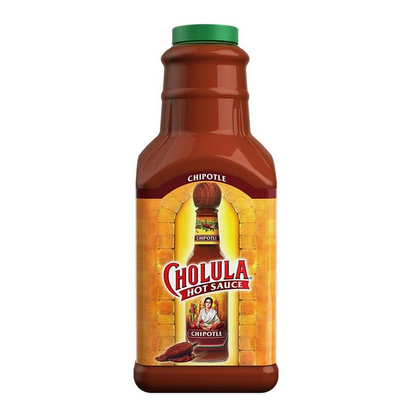 Cholula Chipotle Hot Sauce | 64 Ounce Bottle | Crafted with Chipotle, Arbol and Piquin Peppers and Signature Spice Blend | Gluten Free, Kosher, Vegan, Low Sodium | Best Thing to Ever Happen to Food