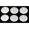 2.5" Round Plastic Louver Soffit Air Vent Reptile Screen Grille