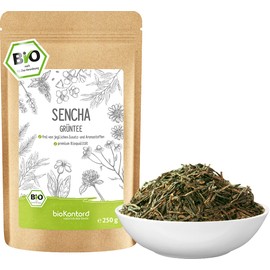 Green Sencha Tea Organic 250 g I Loose and Cut I Aromatic Organic Sencha Green Tea I 100% Natural I bioKontor