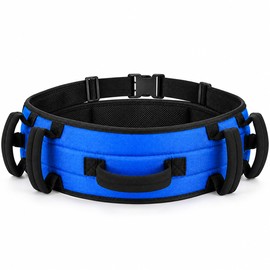Adjustable Gait Belt for Elderly Mobility Assistance – 7-Handle Padded Transfer Belt for Home Care and Daily Support