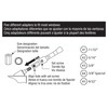 Prime-Line H 3896 Universal, Champagne Tee-Crank Casement Window Handle (2