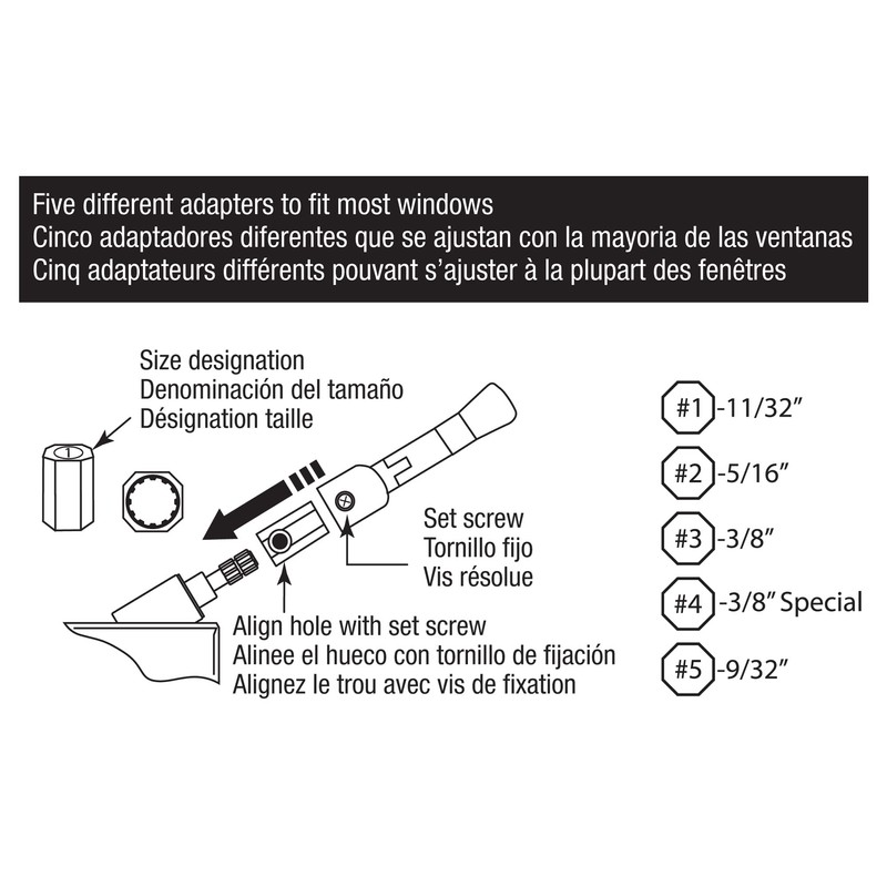 Prime-Line H 3896 Universal, Champagne Tee-Crank Casement Window Handle (2