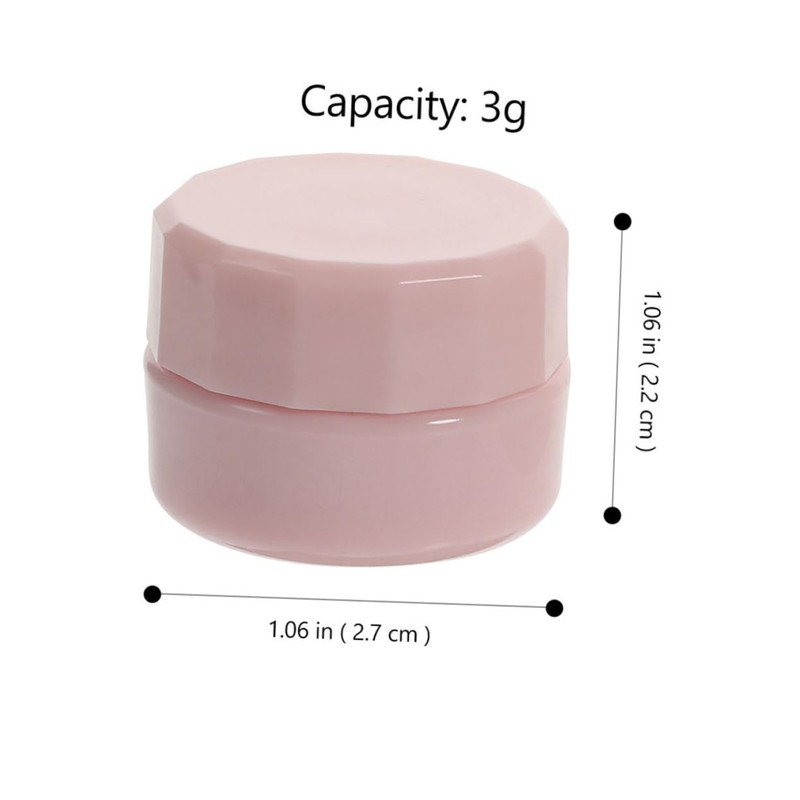 STOBOK Makeup Case Set 10pcs Plastic Jars for Face Cream