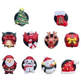 NAUZE 10Pieces Christmas Air Vent Clips Random Style Air Freshener Vent Clips Car Inter Decor Accessories for Air Conditioner Vent Ornaments