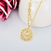 Pearl Necklace Infinity Circle Sterling Silver Pendant Necklaces for Women