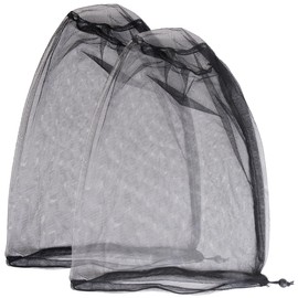 Semptec Urban Survival Technology Net: Set of 2 Mosquito Nets for the Head, 300 Mesh, Black (Fine Mosquito Net, Mosquito Head Net, Anti Mosquito)