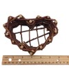 KARMELLING 1 PC Natural Grapevine Heart Baskets Wreath, 5 Inch