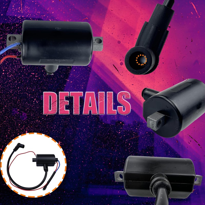 Ignition Coil Ignitor Spark Plug Compatible with EZGO Golf Cart