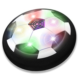 JRD&BS WINL Hover Football Toys for 4-8 Years Old Boys Girls LED Soccer for Kids Football Gifts for 3-12 Old Boy Indoor Sport Game Boy Toys Boys Birthday Gifts for Old Boy Soccer Toy (Black)