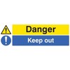 Sign, Danger Keep Out, SAV, Signs Personal Protection, Site Security,