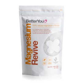 BetterYou Revive Bath Flakes, Blend of Pure Zechstein Magnesium Chloride with Restorative Essential Oils, Grapefruit and Eucalyptus to Sooth Tired and Aching Muscles, 750g