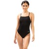Dolfin Basic Women's Black Tie Back One Piece Swimsuit (28,
