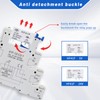 (2Pcs) Relay 12V Din Rail;Silm;DC 12V;HF41F/12-ZS 5 Pin 1NO 1NC