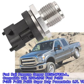 Fuel Rail Pressure Sensor BC3Z-9F838-A,Compatible with 2011-2015 Ford F-250 F-350 F-450 F-550 Super Duty Powerstroke 6.7L V8 Replaces BC3Z9F838A BC3Z-9F838-A