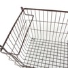 DII Metal Wire Mesh Stackable Utility Storage Bin, Large Rectangle,