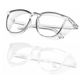 Alsenor Safety Glasses Anti Fog Goggles Protective 2 Pack (Grey + Clear)