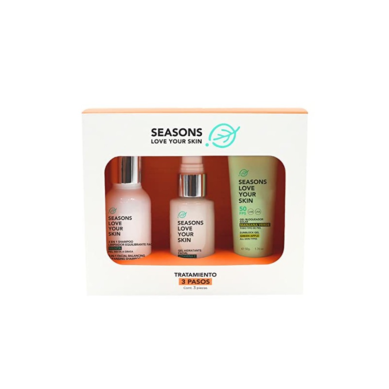 Seasons love your skin kit facial 3 Pasos – limpiador