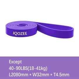IQOZEE Resistance Bands Pull Up Assistance Bands,Resistance Bands for Men Women, Exercise Bands Adjustable Resistance, Strength Training, Purple(40-90LBS)