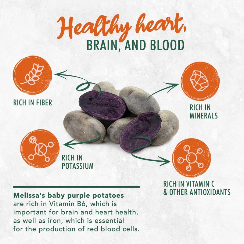 Melissa's Dutch Blue Potatoes, 3lbs (2x 1.5lb bags)