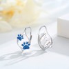 Paw Stud Earrings Silver, Paw Earrings 925 Sterling Silver Dog