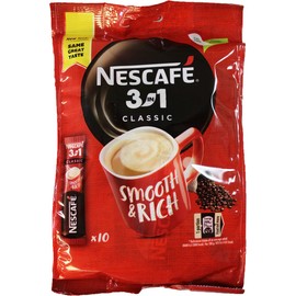 Nescafe 3 in 1 Classic Instant Coffee 165g (10 sticks)