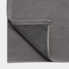 Cozy Earth Charcoal Waffle Hand Towels- Made from Cotton &