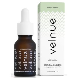 Velnue Herbal Defense Blend | Thieves Essential Oils, Made with Eucalyptus, Rosemary, Cinnamon, Clove | 100% Organic, Natural Therapeutic Grade | Made in Canada (Herbal Defense - 15ml)