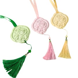 Ceramic Essential Oil Diffusers，Air Freshener，3Pcs Rose Flower Ceramic Aromatherapy Diffusers for Bedroom, Wardrobes， Toilet， Cars Etc.Visual and Olfactory Double Enjoyment（Sandalwood+Rose+Tea）