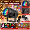 Christmas Projector Light for Walls & Ceilings, 16-Pattern USB Rotating