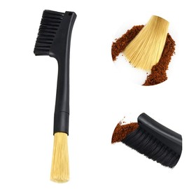ADBZEN Coffee Cleaning Brush Removable Dual Purpose Dusting Coffee Brush for Espresso Machine Coffee Maker Coffee Grinder Coffee Grounds Cleaning Accessories for Bean Grain Coffee Tool Barista Kitchen