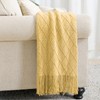 BOURINA Textured Solid Soft Sofa Throw Couch Cover Knitted Decorative