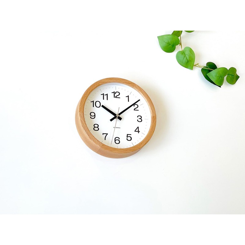 KATOMOKU Muku Clock 16 Oak km-108OARCS Wall Clock Continuous Second