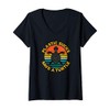 Womens Plastic Sucks Save A Turtle V-Neck T-Shirt