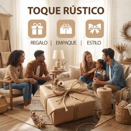 Mecate de Yute, 2mm x 200m, Natural Trenzada, Sin Olor, para Manualidades, Envolver de Regalos, Jardinería, Aplicaciones de jardinería, Materiales de Embalaje (2mm*200m)
