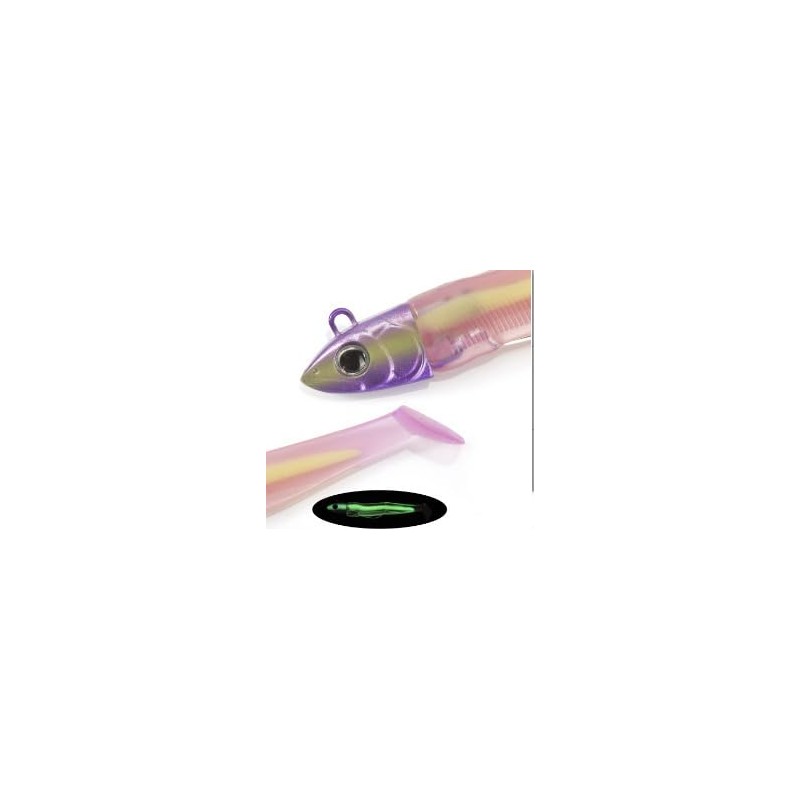Black minnow lure (25g, Purple)