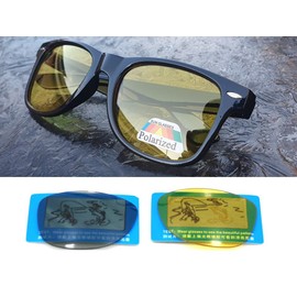 100% Tested Polarised Sunglasses for Men Women UV Protection Shades 80's Retro Style Design Driving Cycling Sports Fishing Travel Sun glasses Day Night