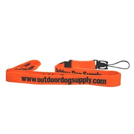 Outdoor Dog Supply's Multipurpose Lanyard for Dog - Medium, Orange, Practical/Rugged - Quick Release Clips, Wide Comfortable Strap