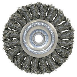 JET 550310-3-1/4 X (3/8-1/2) Knot Twisted Wire Wheel-Unthreaded