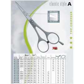 Kretzer Hair Classic Style A 557215 (57215) 6.0"/ 15cm - Professional Hairdressing Scissors ~ Shears, Polished