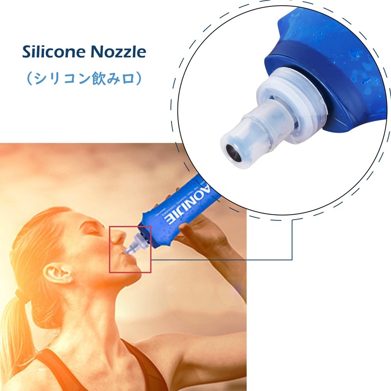 TRIWONDER TPU 折りたたみ 水筒 ボトル ウォーターボトル スポーツボトル ジョギング マラソン サイクリング