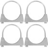 Set of 4 Stainless Steel Brackets M8 x 85 mm