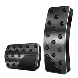 Aluminum Alloy Pedal Cover for Dodge Durango Jeep Grand Cherokee 2011-2021 No Drilling Aluminum Brake and Accelerator Pedal Covers(Black)